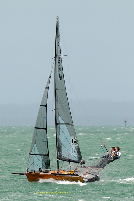 Brad Devine and crew Ian Furlong skiff DelBocVista - I14 Australian Championships 2012 © Mike Kenyon http://kenyonsportsphotos.com.au/